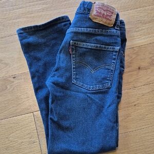 EUC Levi's Boy's Dark Indigo Straight Jeans